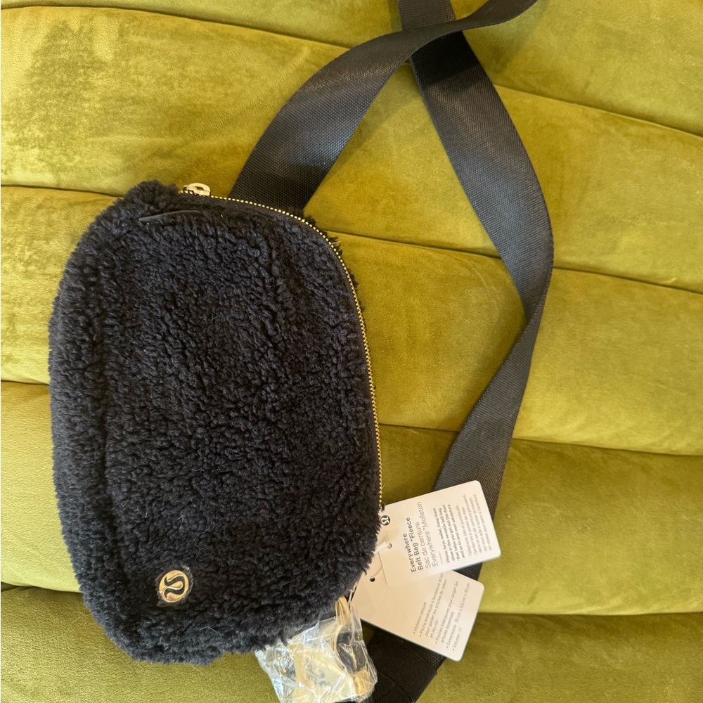 Lululemon Black Fleece Crossbody Bag